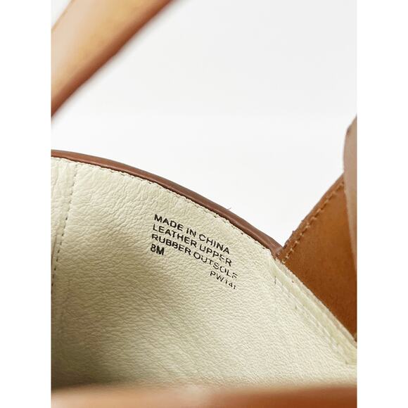 MICHAEL Michael Kors Beatrice Brown Platform Slingback Clog Heels SZ 8 - Picture 9 of 15